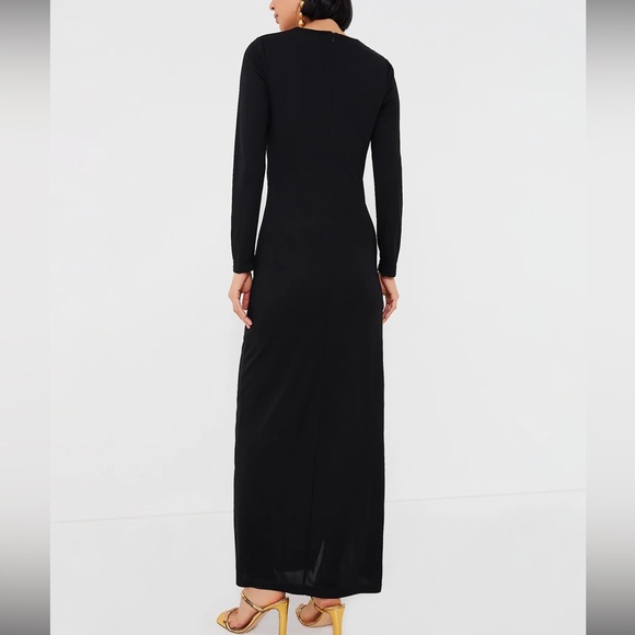 Black Ruched Nicole Dress - Picture 4 of 11